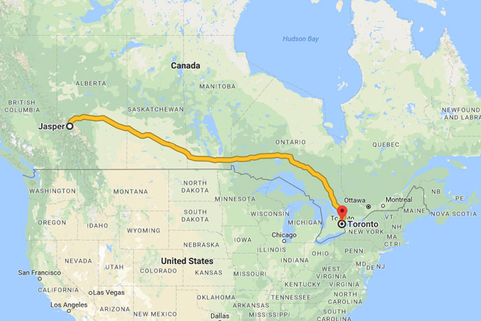 The Canadian One Week Across Canada by Train