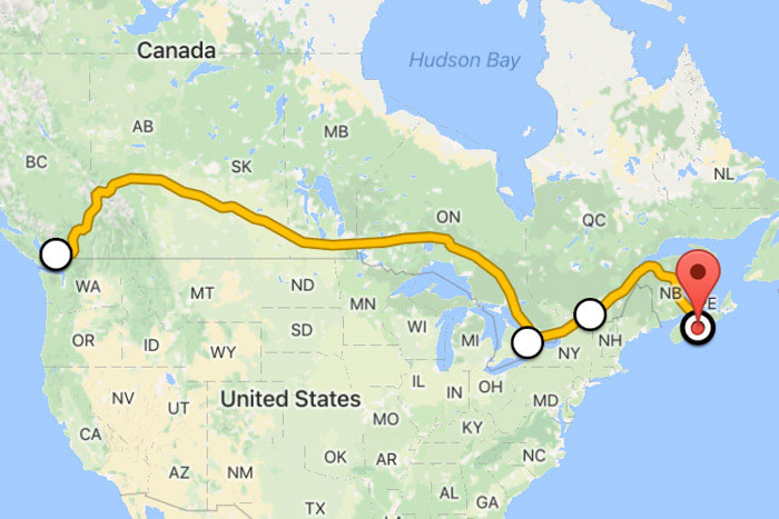 via rail route from toronto to montreal