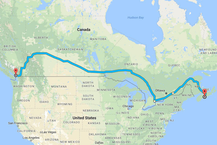 trip to canada how much